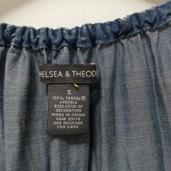 Chelsea & Theodore Denim Embroidered Dress - Picture 7 of 8